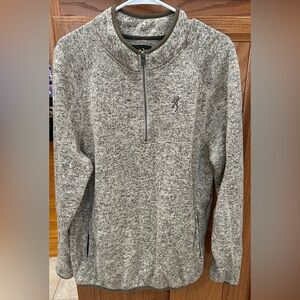 Browning Men's Zip-Up Sweater in Tan